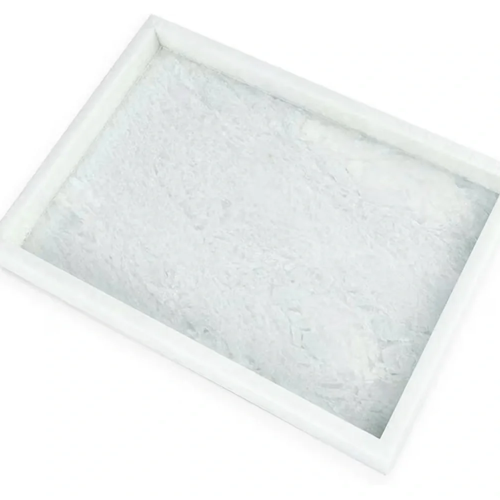Natural Marble Vanity Tray, Luxury Stone with Light Green Textures Serving Tray